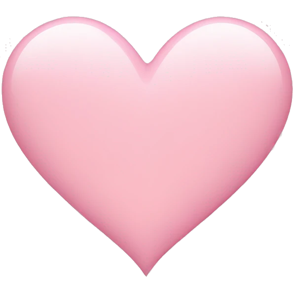 light pink heart emoji