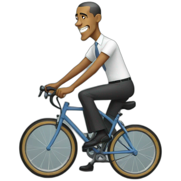Obama biking emoji