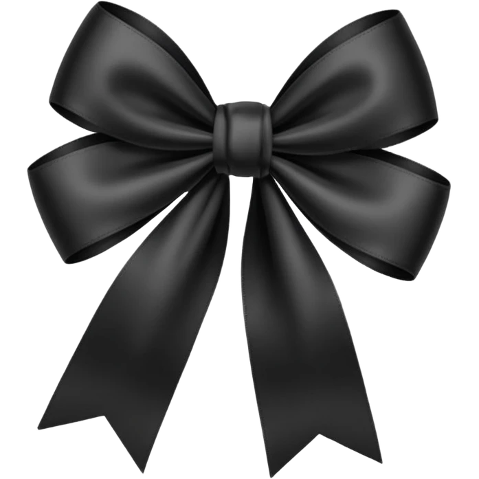 🎗️ this ribbon but black emoji