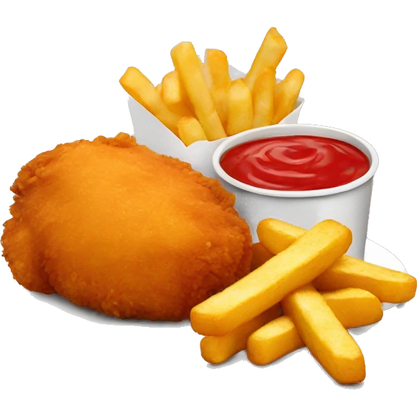 chicken nuggets and fries emoji
