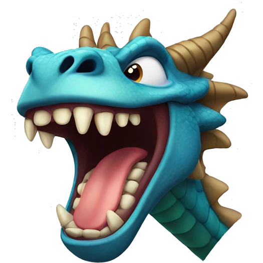 dragon yawning emoji