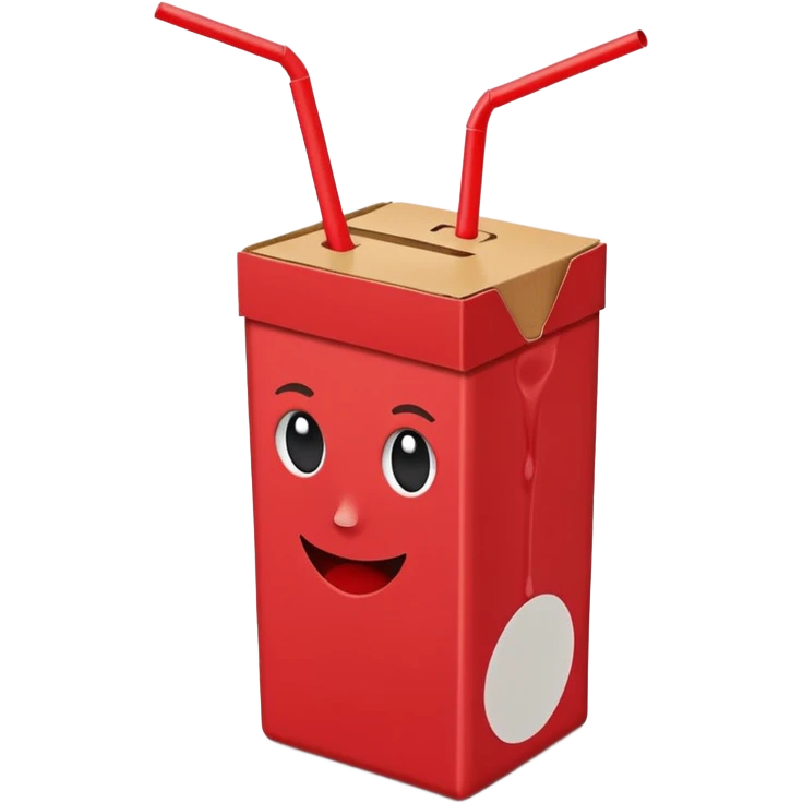 Juice Box RED emoji