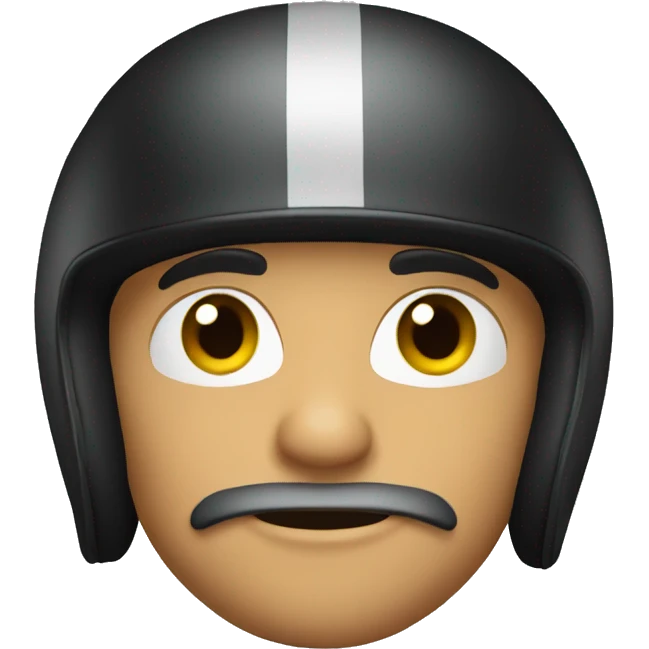 Biker with helmet  emoji
