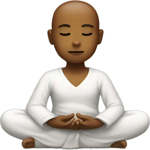 Meditating emoji
