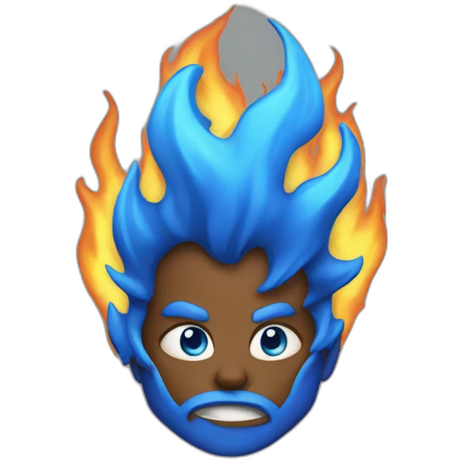 blue fire emoji