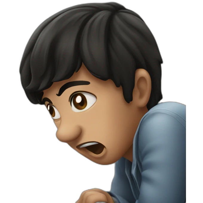 "meme boy opens mouth" emoji