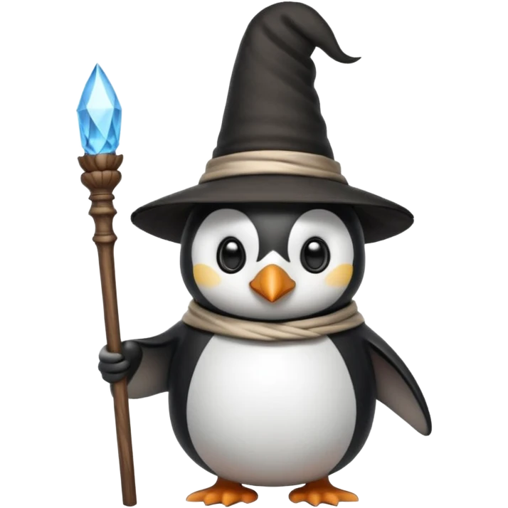 penguin wizard emoji