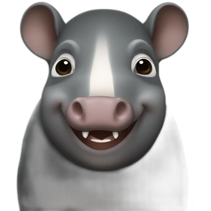 tapir thumbs wink emoji