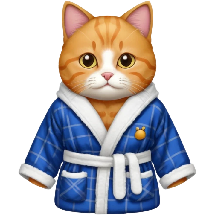 scottish cat with bathrope emoji