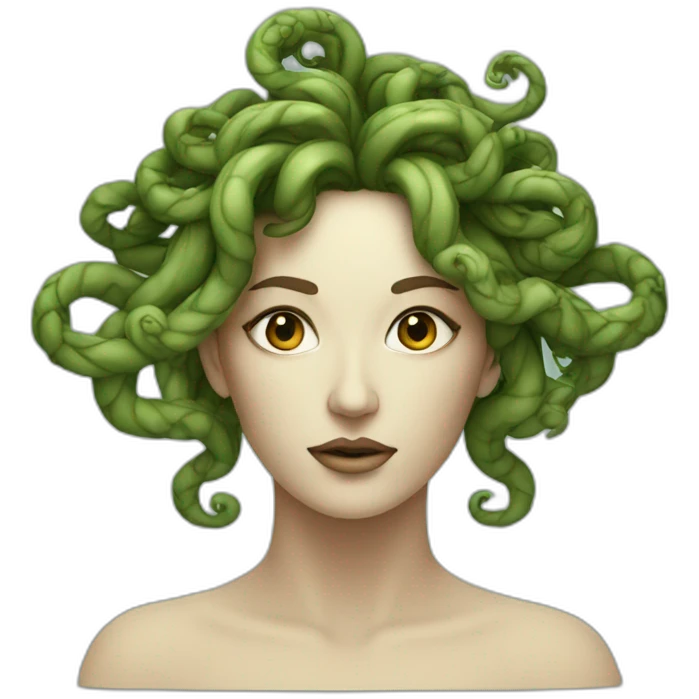 medusa top. minmal colours emoji
