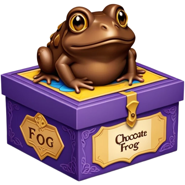 Wizarding world Chocolate frog box emoji