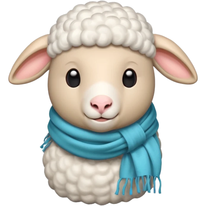 sheep with scarf emoji