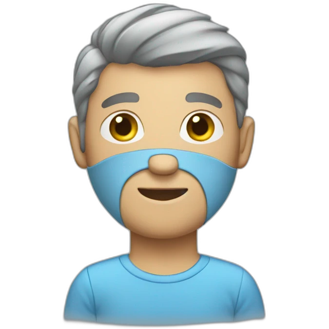men-travelling-light-blue-shirt emoji