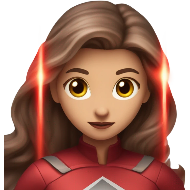 wanda maximoff flying with red glow in her hand emoji