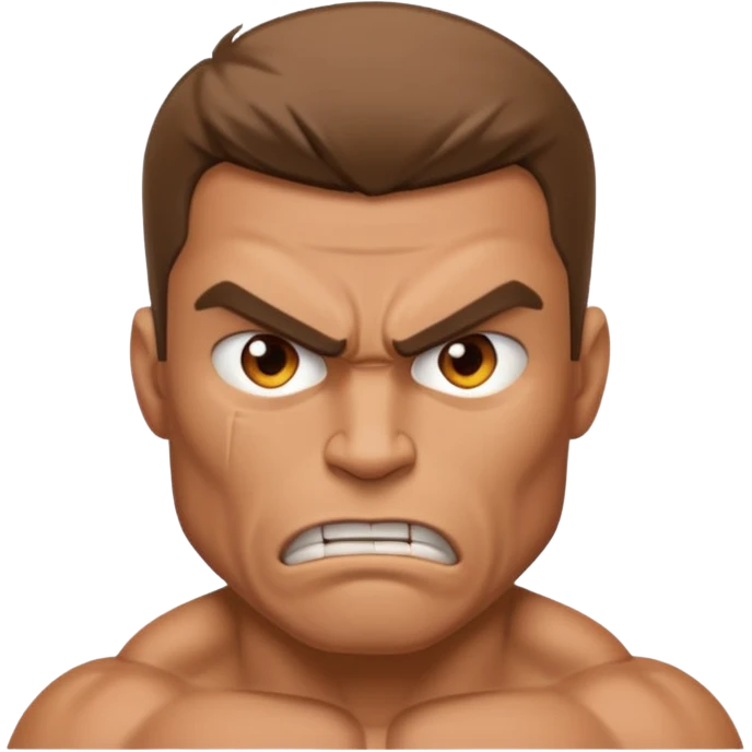 Kaslı Adam sinirli emoji