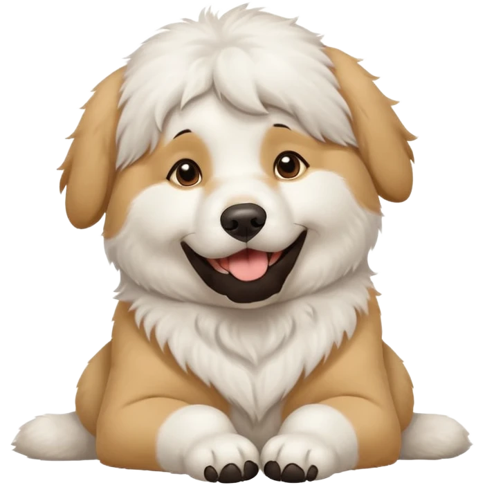 Great Pyrenees Belly Rub Emoji emoji