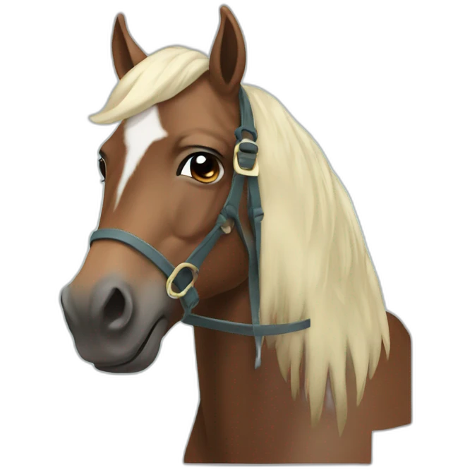 a horse with halo emoji