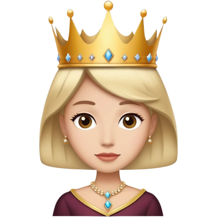 person in elegant attire attending a royal ball, with a crown and ballroom background emoji