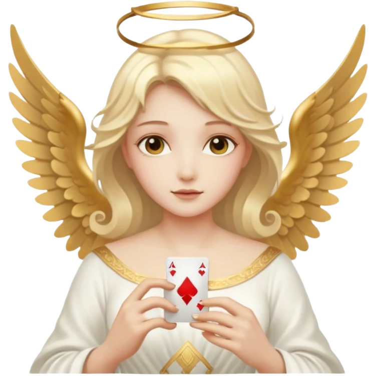 Angels and playing card emoji