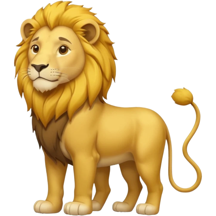 FULL BODY panthera leo male style wild, full flat  cute side profile design in 3d soft l centered composition cartoon style128x128 pixels
1 tail emoji