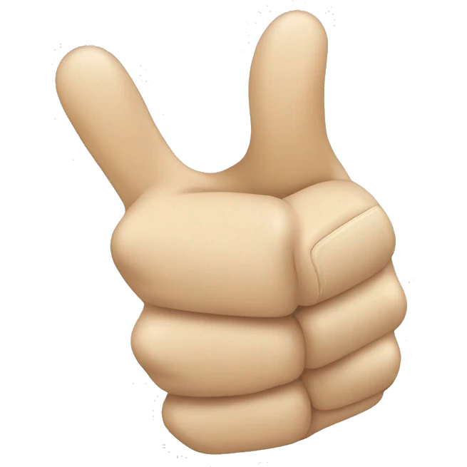 Thumbs up white kotter welcome back emoji