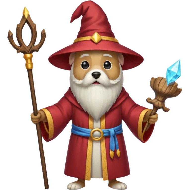 Dog wizard emoji