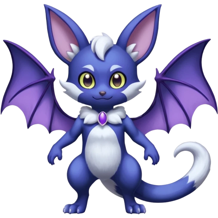 Meowstic-Noibat-fusion (full body) emoji