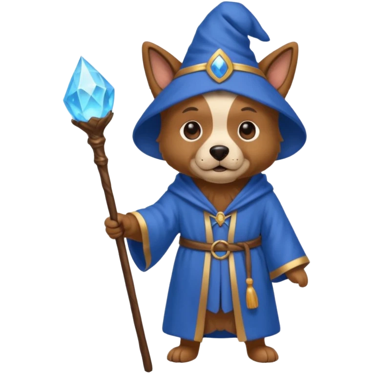 Dog wizard emoji