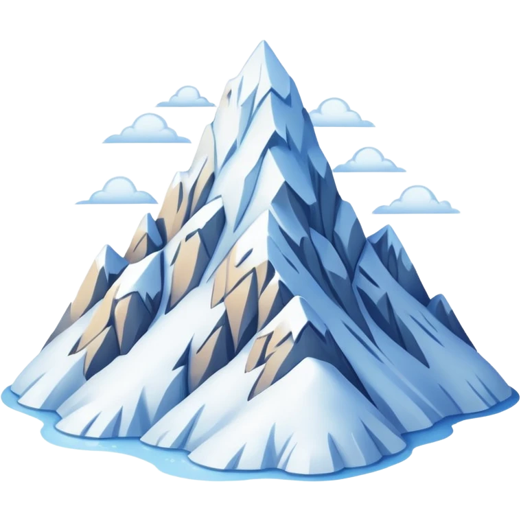 big snow mountain emoji