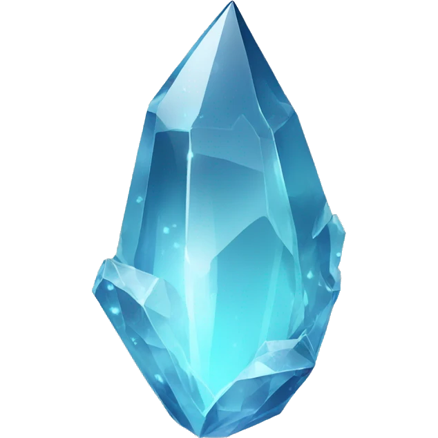 Shiny sparkly glass crystal shard emoji