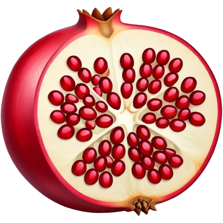 pomegranate emoji sliced emoji