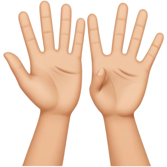 High five hand  emoji