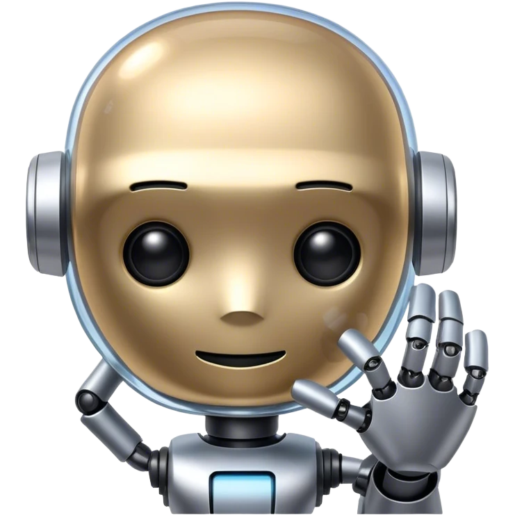 a message bubble and have AI robot inside 
 emoji