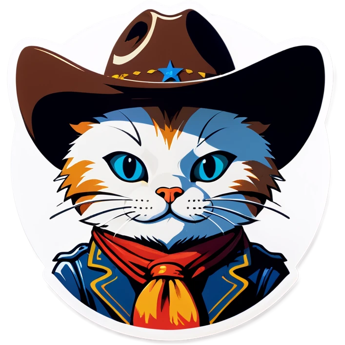 Cowboy cat emoji