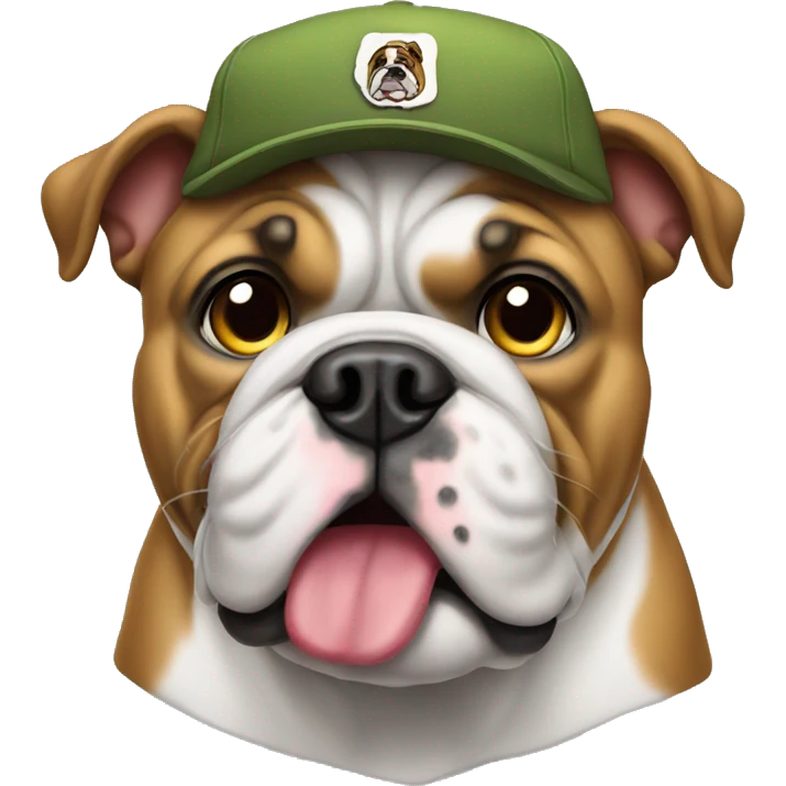 bulldog with cap emoji
