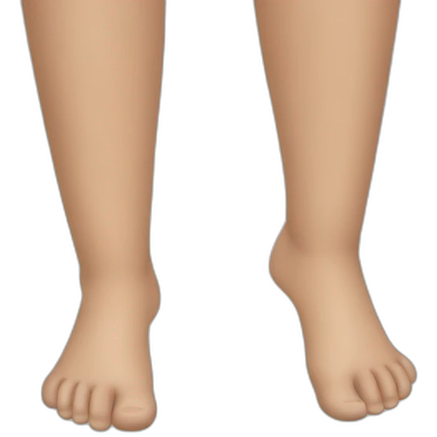 Hair feet emoji