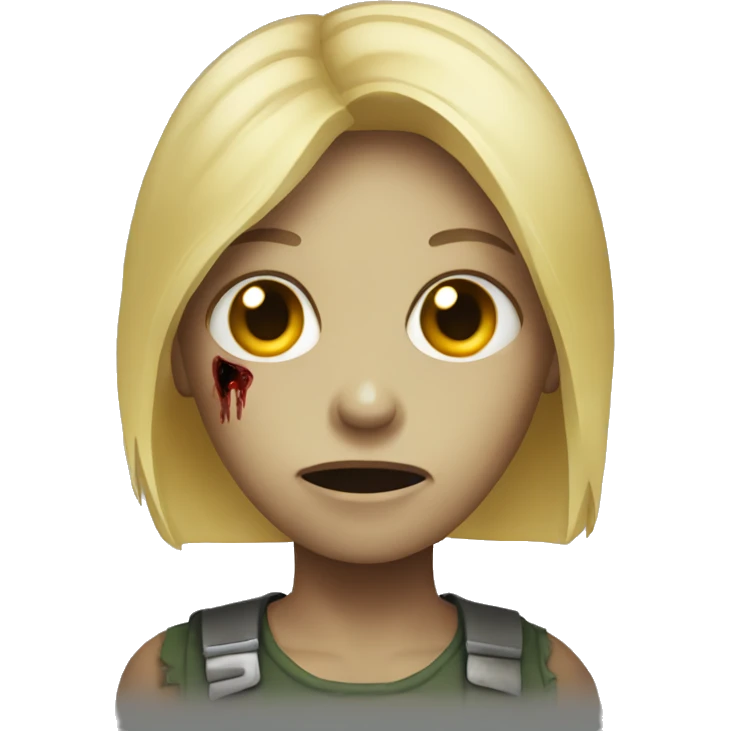 person zombie with blonde hair emoji