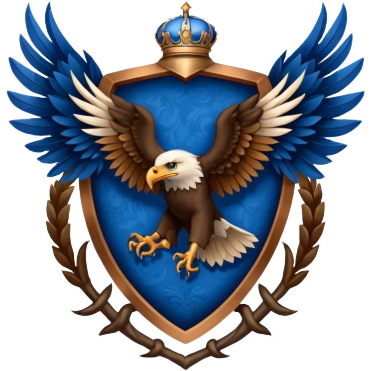 Hogwarts Ravenclaw crest Eagle emoji