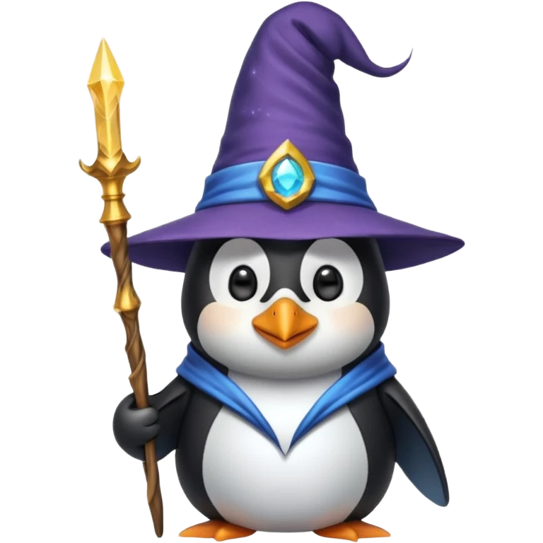 Penguin Wizard emoji