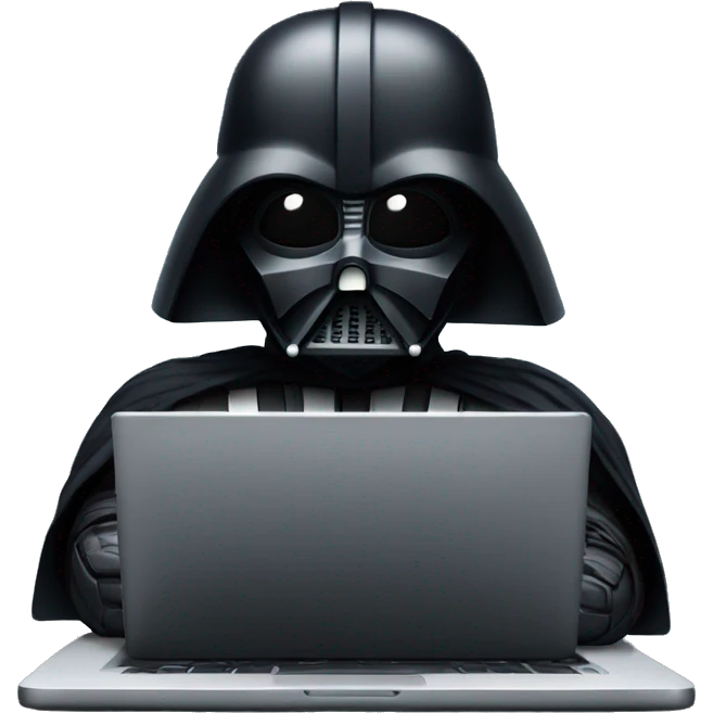 darth vader with laptop emoji