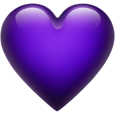 glass dark purple heart  emoji
