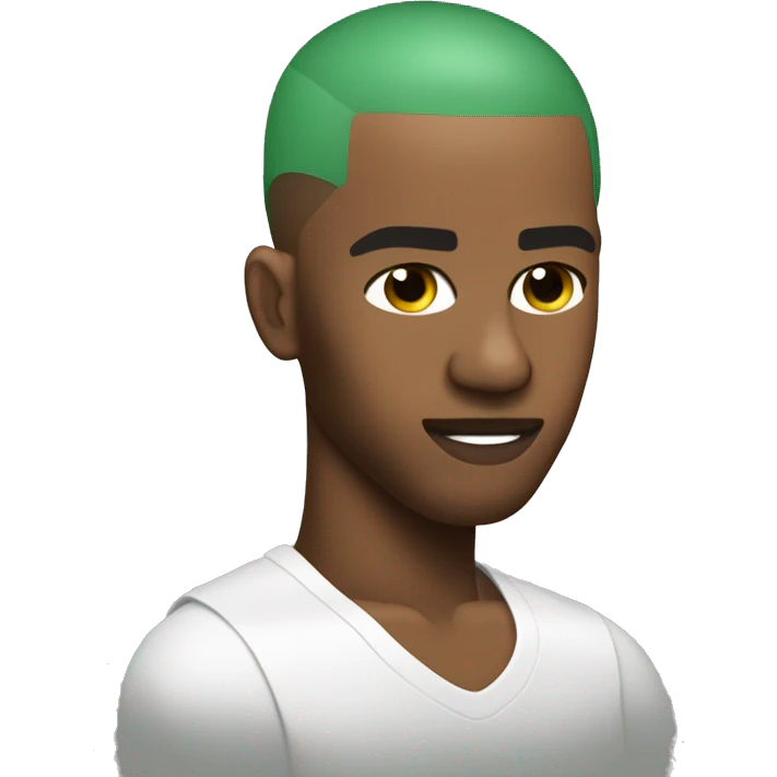 frank ocean green buzz cut emoji