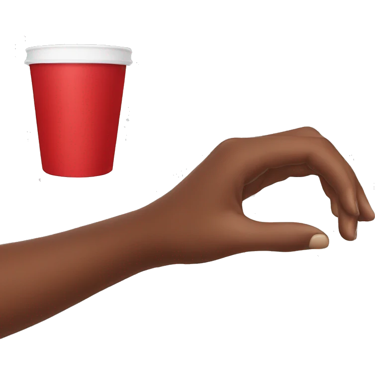 red cup in hand emoji