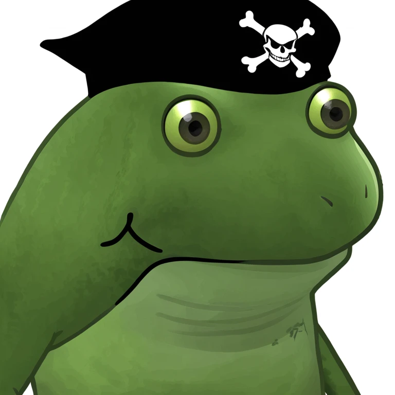 bufo in a pirate ship emoji