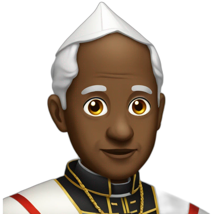 black pope emoji