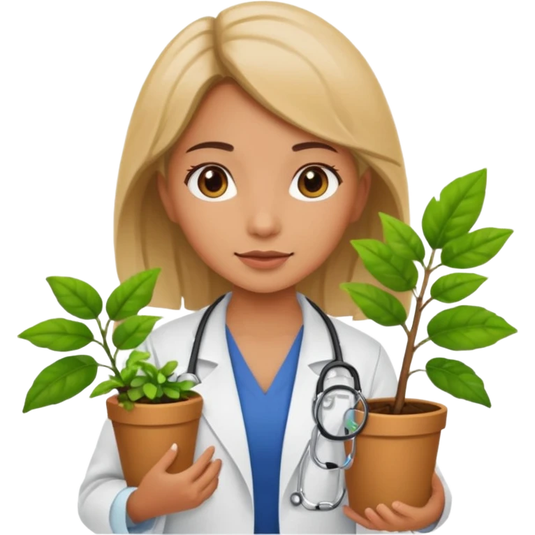 girl doctors Carrying Plants emoji