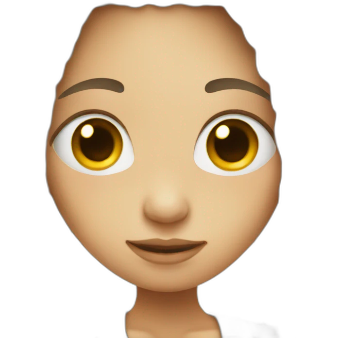 a white emoji girl with dreads emoji