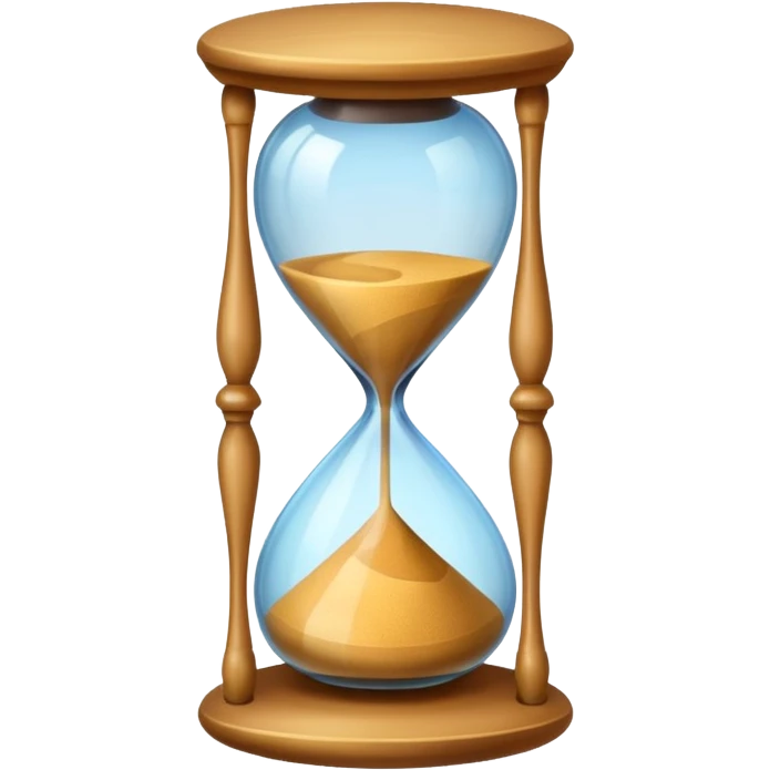 colored hourglass emoji