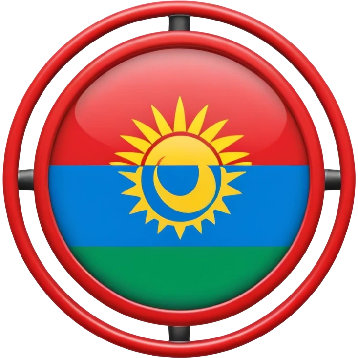 Un emoji de la bandera gitana emoji