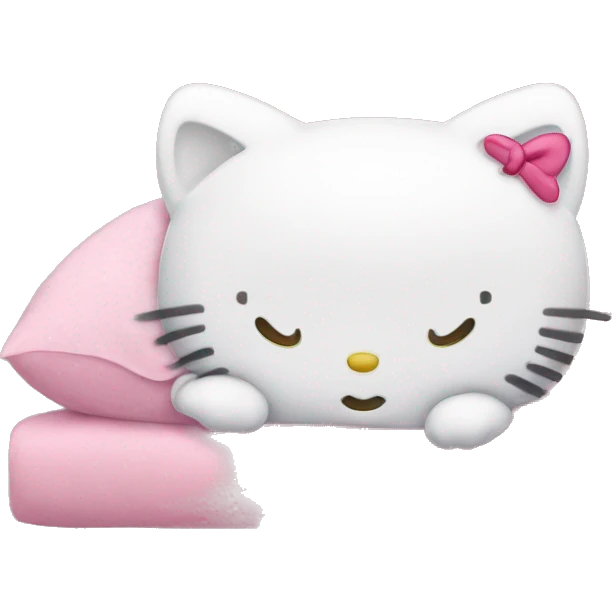 hello kitty sleeping emoji